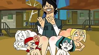 Total Drama Island - Butt Spank és boldog szexi MILF-ek 5. rész