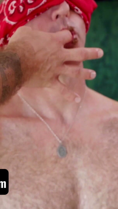 FamilyDick - Tied and Blindfolded Ryan St Michael Gets Surprise Threesome With Boyfriend And Stepson | Clip 1