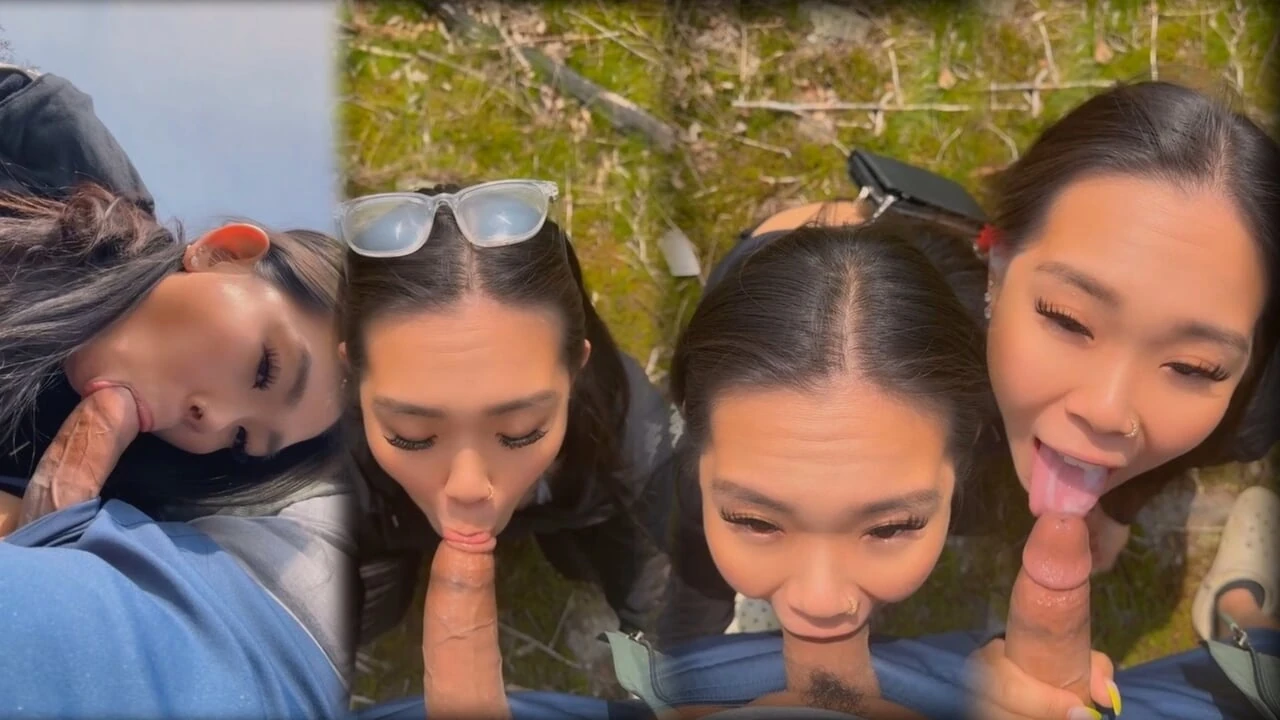 我在早上散步时给我的朋友吹箫并吞下了精液