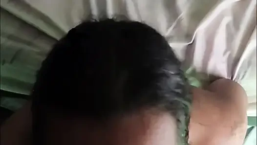 Allison Vega Eats A White Cock