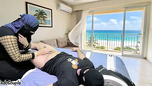 Bokep Indo Janda Sange Minta Dientot Kurir Paket mantab cewe nya