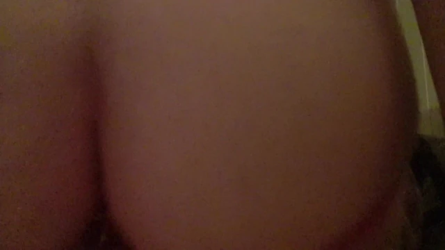 Sissy riding glass dildo