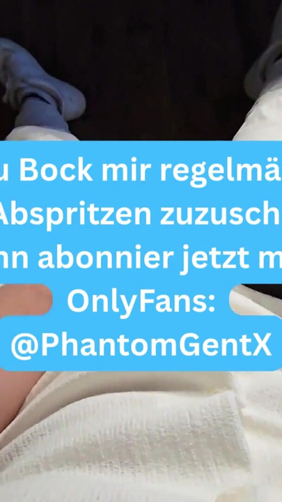 German Daddy has to jerk off quickly before going out - PhantomGentX | Clip 1