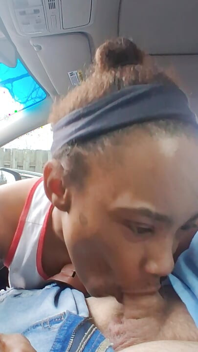 Petite Ebony Gagging on Bwc