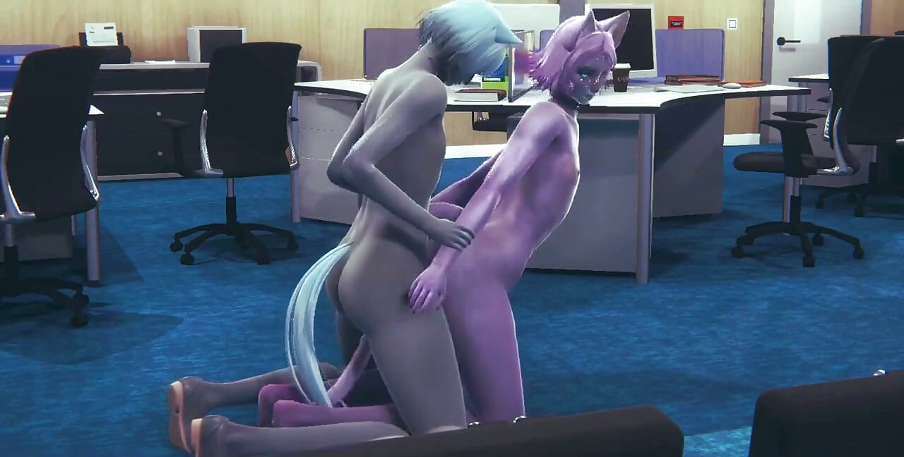 Furry yaoi - memek pink cat dientot habis-habisan