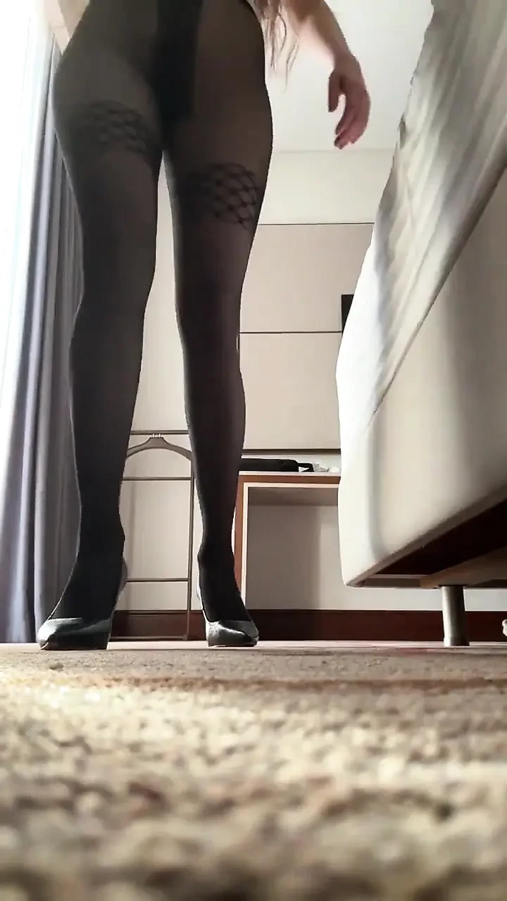 Russian Mistress in Leather Dress & Pantyhose - Cruel Verbal Humiliation. Cum Countdown