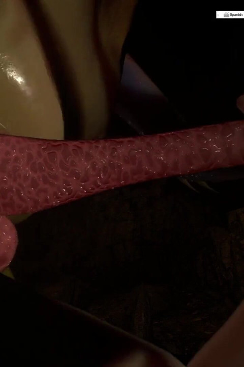 Gol 3D Busty Brunette Blowjobs Monster Frog Prince's Cock