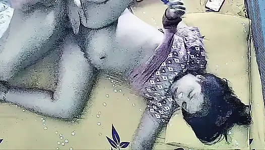 Horney wife hard fuck with step brother