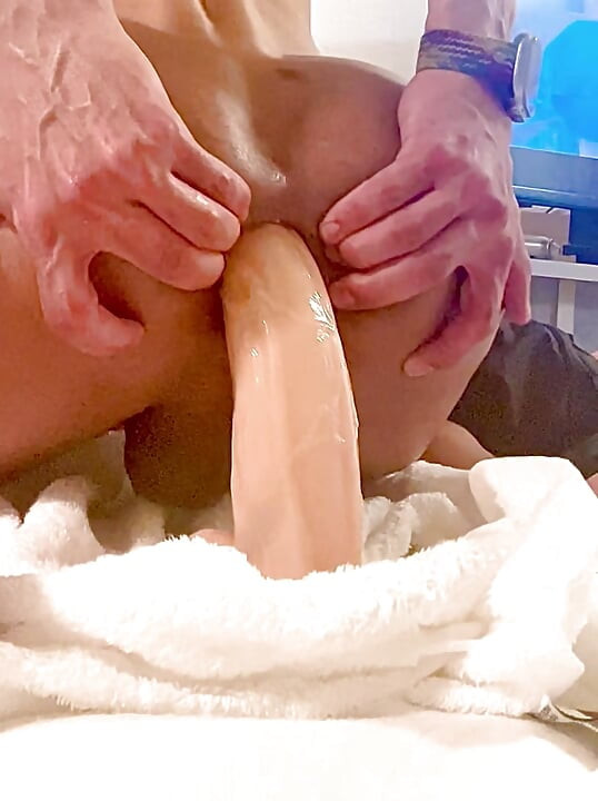monster dildo coming out of my tight hole...delicious