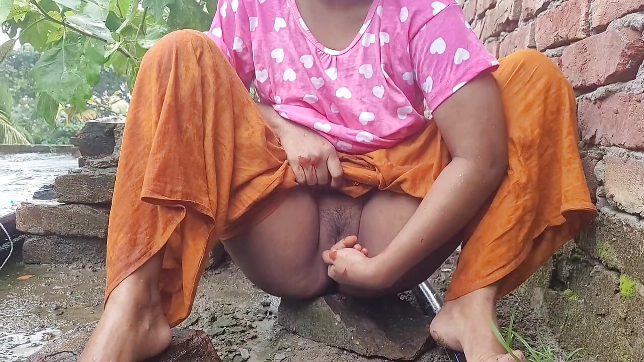 Viral Bangladeshi video: Going to the rooftop in the rain to suck my younger brother's wife's juicy breasts.