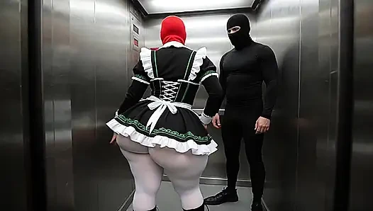 Big Ass Maid Stepsister Bent Over in Front of Me