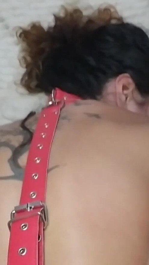 Deep throat, bondage and cum kiss with teenage wet dream | Clip 1
