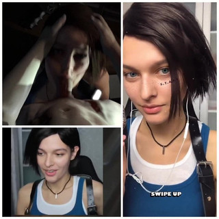 Sasha zotova (jill valentine) giật khỏi thách thức