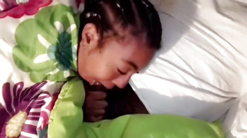 Ebony Big Ass Booty Love Deepthoat Beg to Get a Good Throat Training with Stepdaddy BBC Sloppy Blowjob