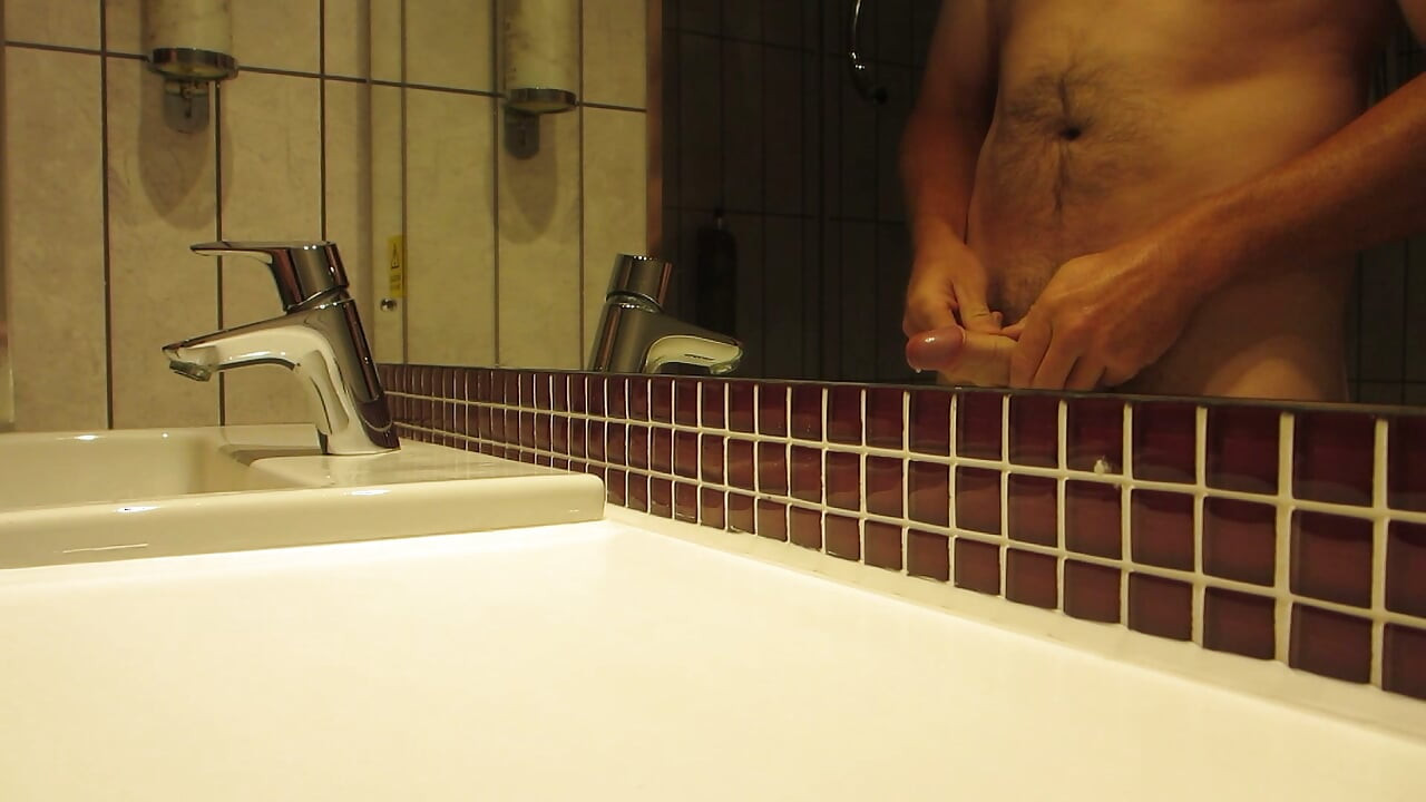 Uncut Grower Cock Show Stroke and Cum