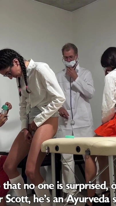 Students Katty West and Kate Rich Lose Vigilance During Routine Gynecological Examinations | Clip 1