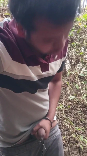 Thrilling moment from "Music fucking by indian boy at forest alone with hotty butt"