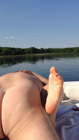 Wife fucks on a boat