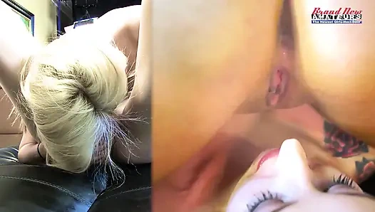 Bailey kurvige inked brünette und Olyssia, zierliches blondes Kontrastspiel!