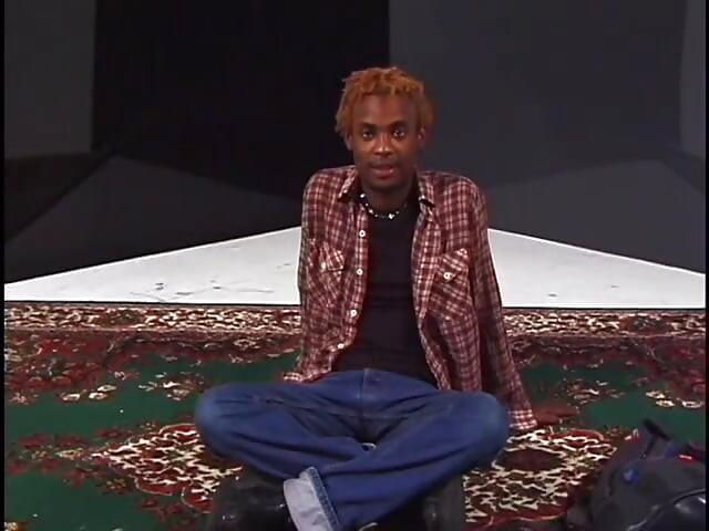 Two gay black men have sex in the floor