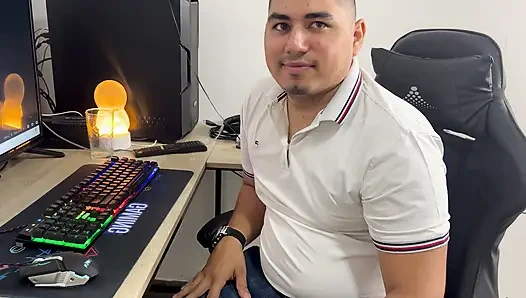 Home alone with my stepbrother, I need some cum