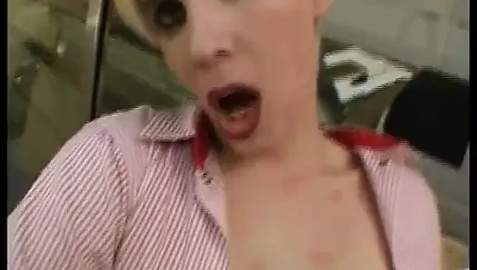 Blonde Lady From Germany Gets Her Hairy Pussy Pounded