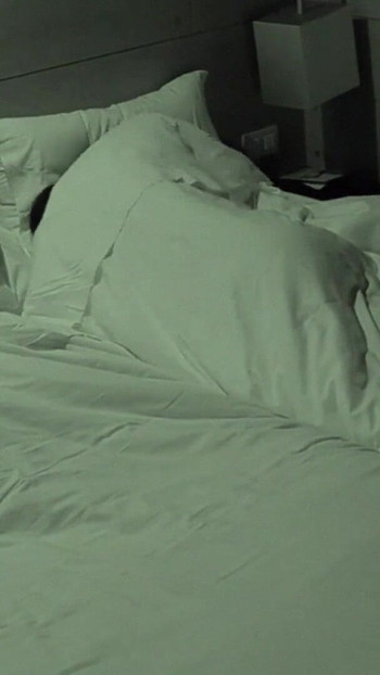 Epic moment from "Hotel night cam catches cheating wife masturbating while husband sleps"