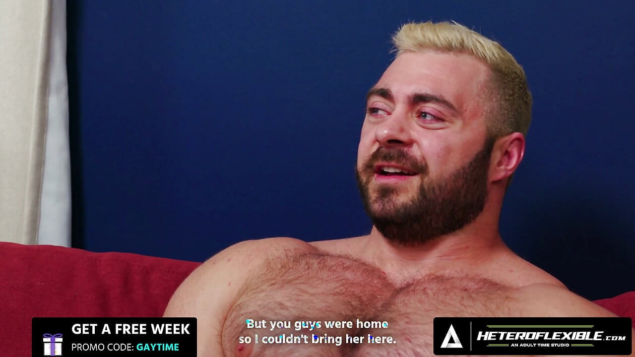 HETEROFLEXIBLE - Straight Roommates Jerk Off While Waiting Turn For The Shower - ENGLISH SUBTITLES