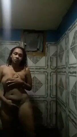 Playing in the shower