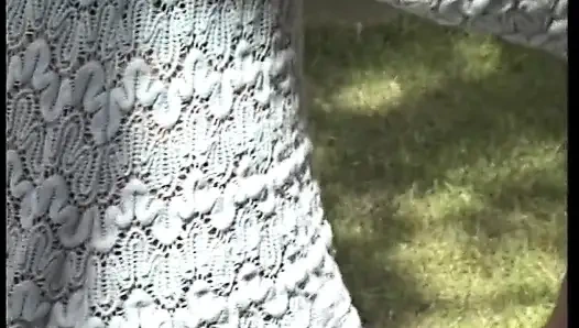 Sarışın kaltakla açık havada seks