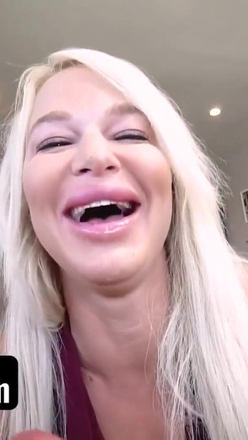 Thrilling moment from "Blonde Big Ass Big Tits MILF Stepmom London River Has Sex With Stepson As An Apology - PervMom"