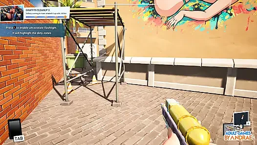 Giant Waifu Wash Simulator Gameplay Part 1 - First Cleaning Job for Vellory