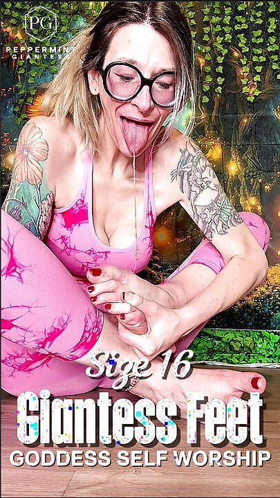 6'7 Giantess Self-worship Size 16 Big Feet - Deep Toe Gagging, Spit-drenched Soles & POV Cleanup