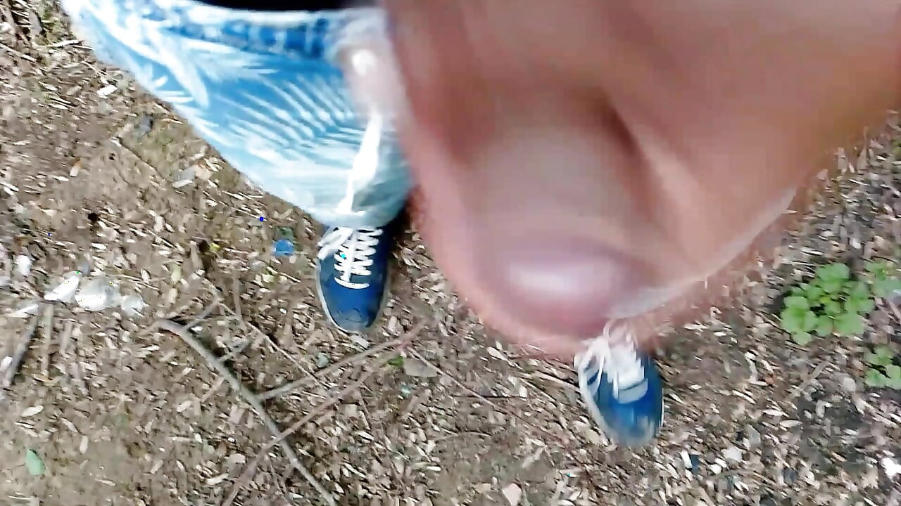Cheese Under Foreskin Dirty Dick Outdoor Walking Cum Leaking and Cumshot Orgasms Part 2