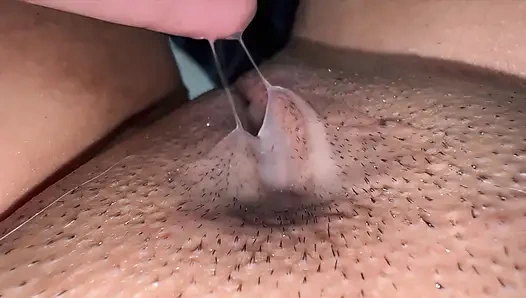 Young girl uses powerful sucker