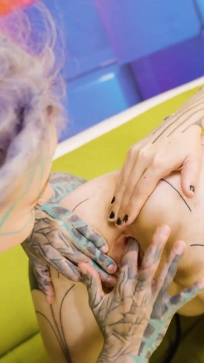 Inked Dyke Destroyed by Hardcore Fist Fucking to Genuine Squirting Climax | Clip 1