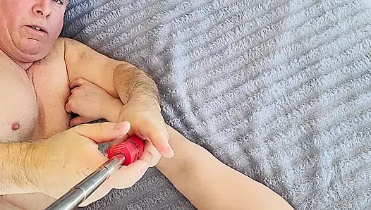 Pasangan amatir bersenang-senang dan jam komedi