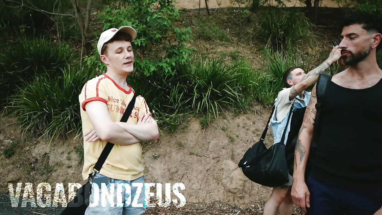 Aussies 5some Outdoor Orgy Fuck