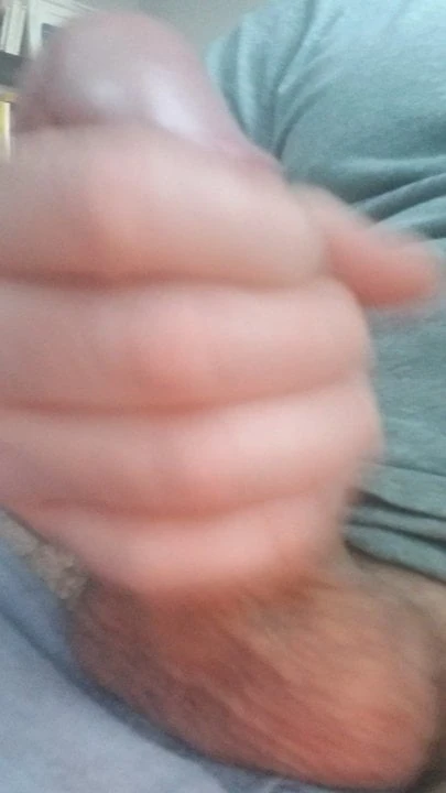Jerking Off Big White Dick at Home