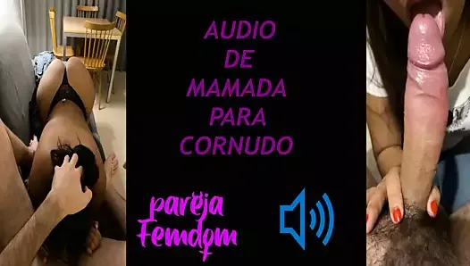 blowjob audio for cuckold, in spanish