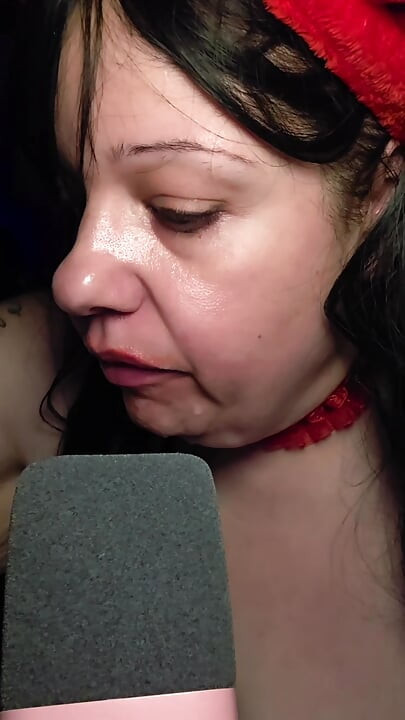Vermelho quente melancia asmr