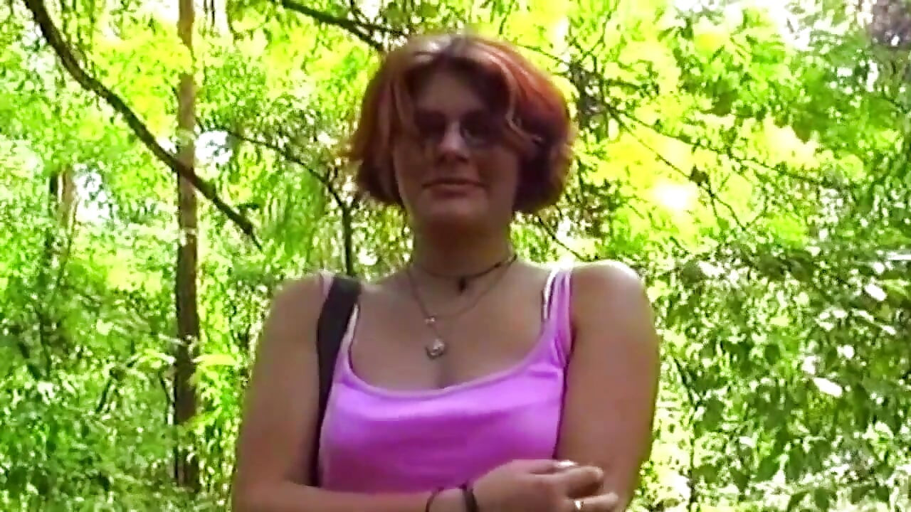 Mature Redhead MILF Takes Facial Cum Outdoors