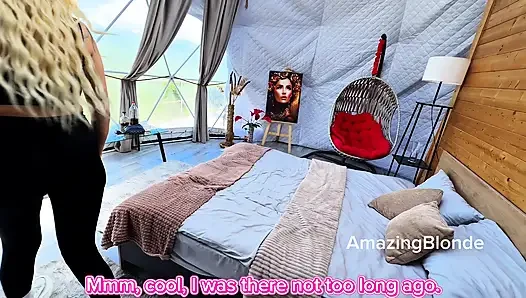Dağ dome otelinde bir adamla tanıştım ve ona sakso çekti