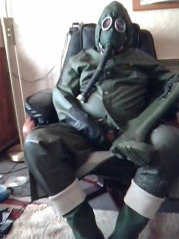 Green rubber cockplay