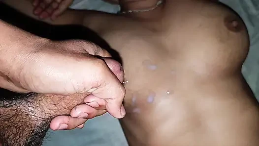 indian Desi Cute Teen virgin Stepsister, Blowjob licking Titty Fuck and fucking hard with stepbrother.