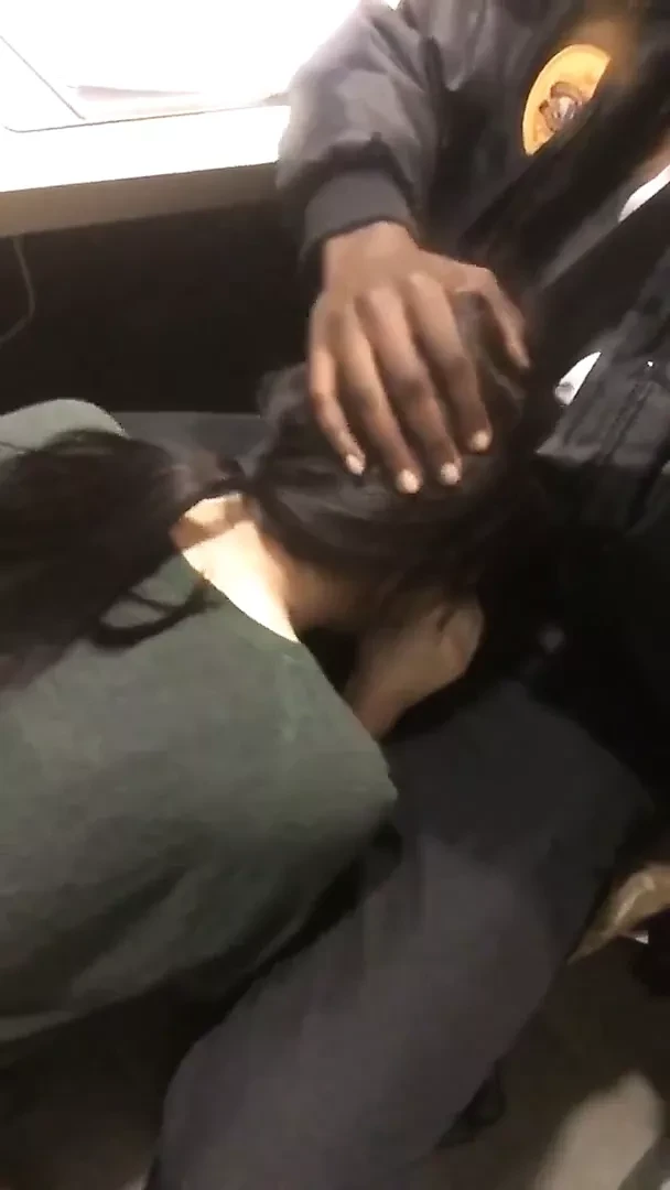 Horny Girl Sucks Off Building's BBC Security Guard