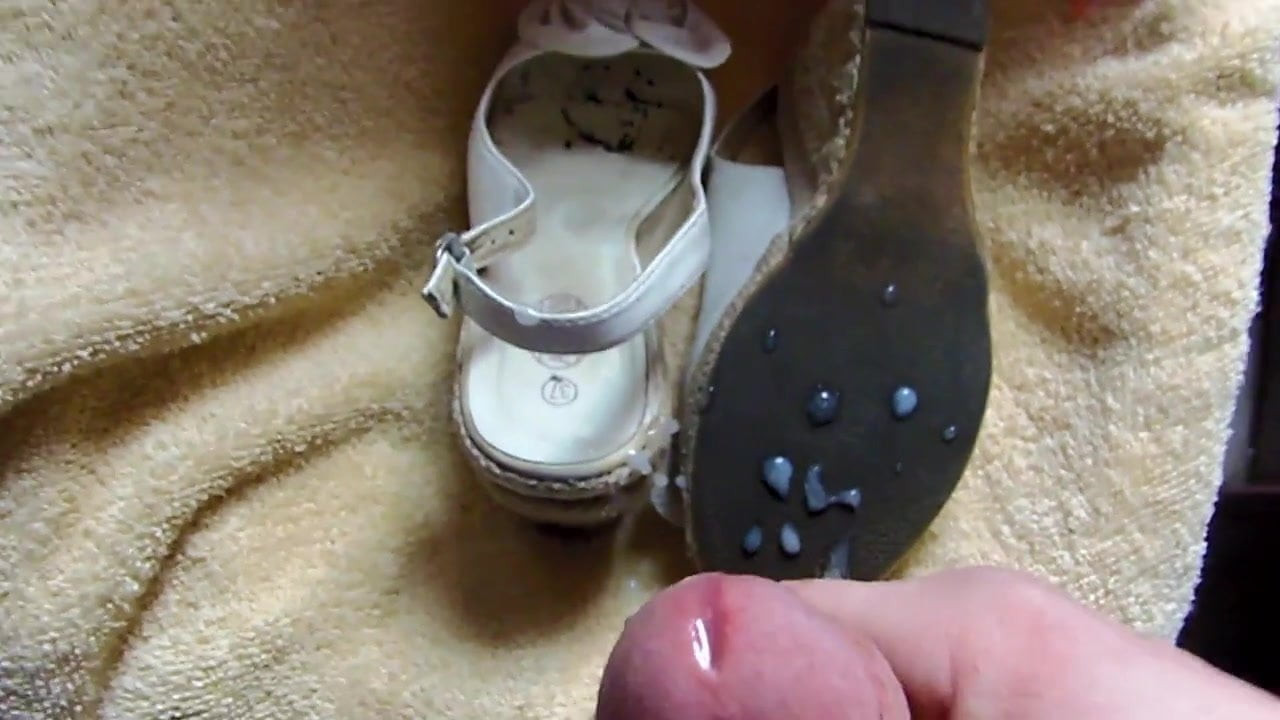 Cum on my step mom shoes 4