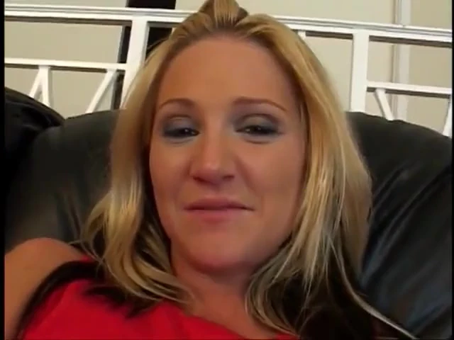 Blind-folded blonde gets a vibrator inserted in her tight pink pussy