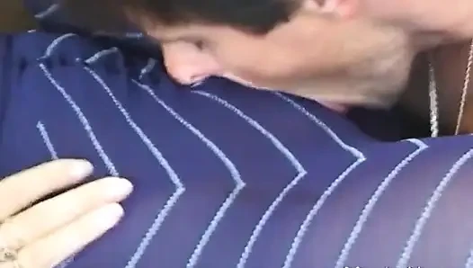 Alman bayan külotlu çoraplarının her yerine boşalıyor