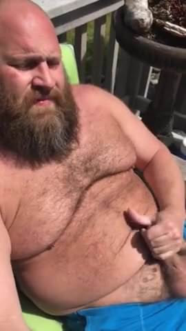 Big bear wanking